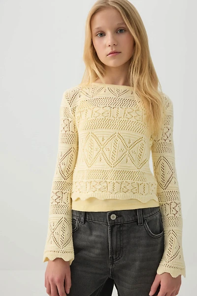Chandail en crochet