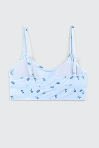 Printed Bikini Top