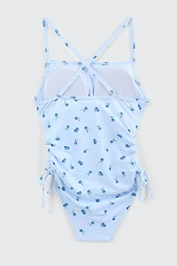 Side Tie One Piece Swimsuit
