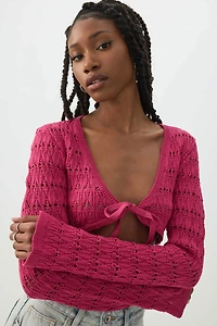 Crop Open Stitch Shrug