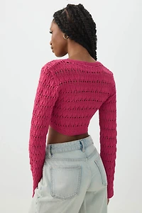 Crop Open Stitch Shrug