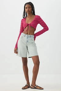 Crop Open Stitch Shrug