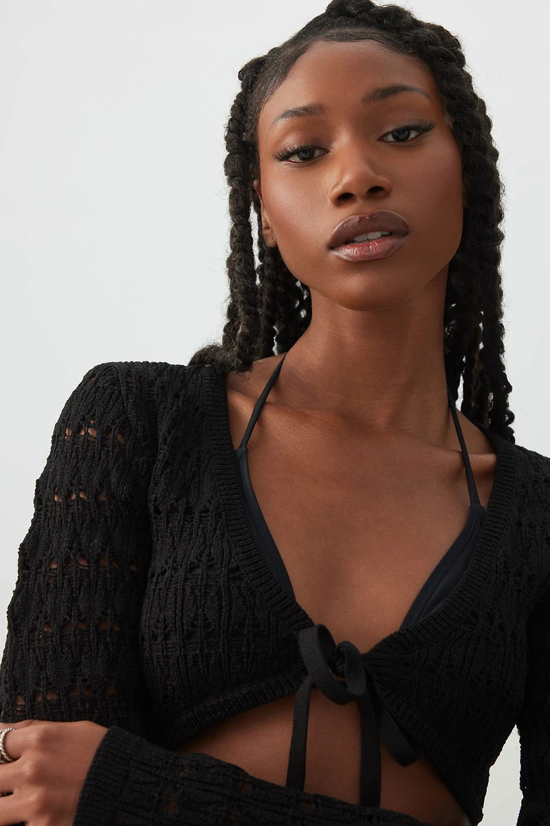 Crop Open Stitch Shrug