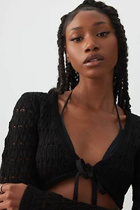 Crop Open Stitch Shrug
