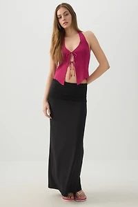 Maxi Fold-Over 2-in-1 Skirt
