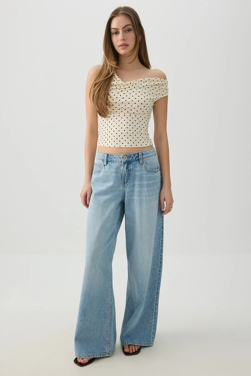Camisole courte à col bénitier