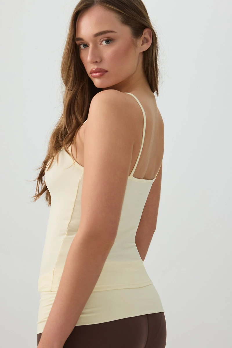 Soft Fitted Square Neck Tank Top