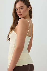 Soft Fitted Square Neck Tank Top