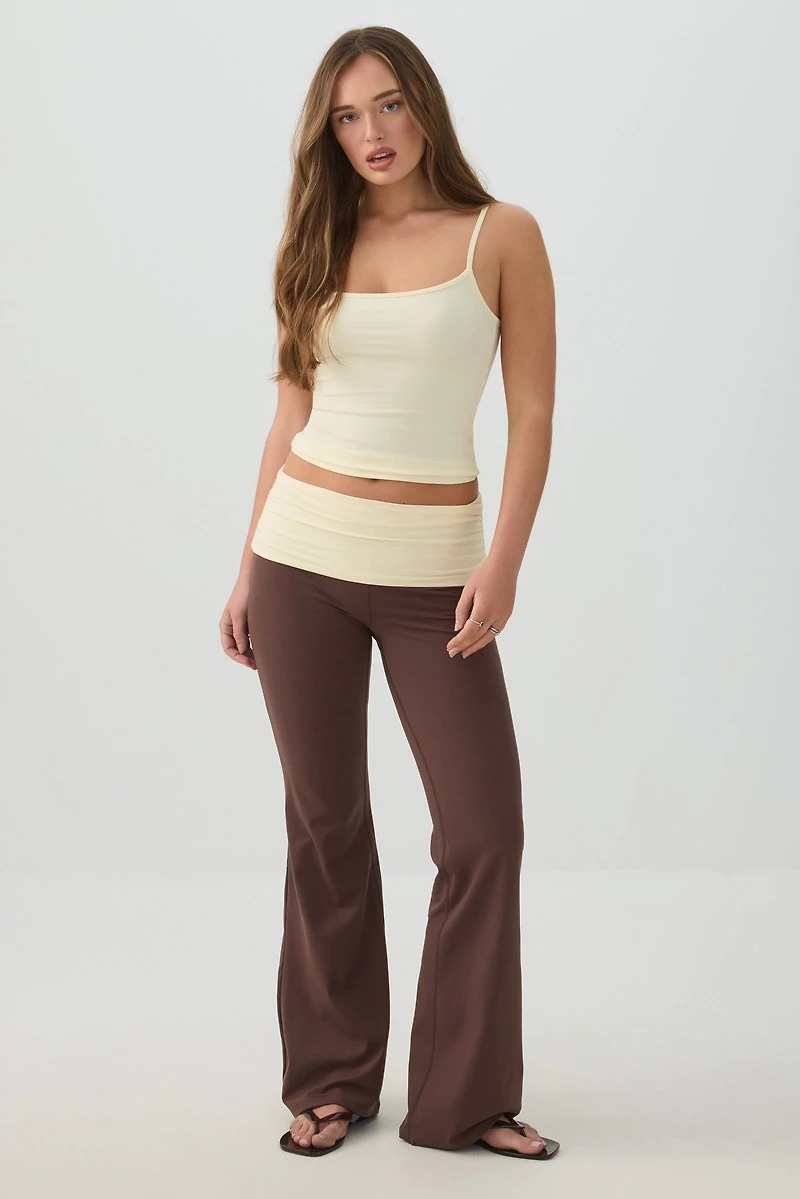 Soft Fitted Square Neck Tank Top