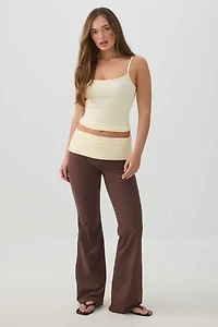Soft Fitted Square Neck Tank Top