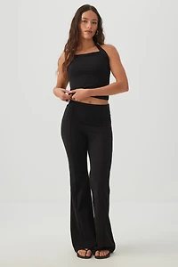 Camisole courte licou en tissu doux