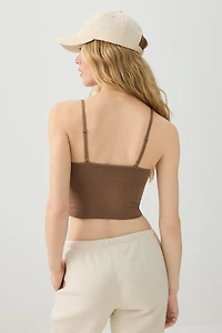 Camisole ultracourte à bonnets amovibles