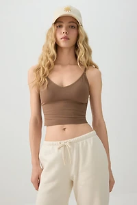 Camisole ultracourte à bonnets amovibles