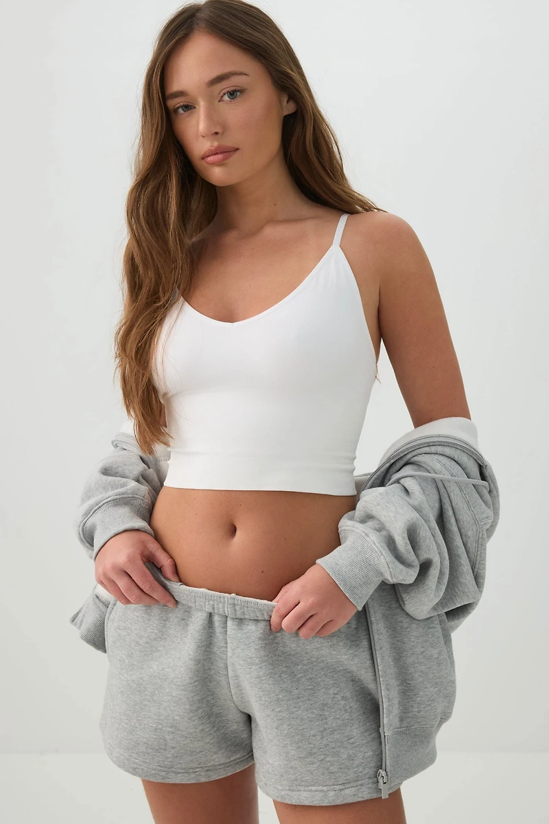 Camisole ultracourte à bonnets amovibles