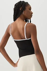 Camisole à liséré contrastant