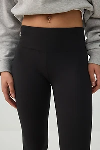Legging taille haute côtel