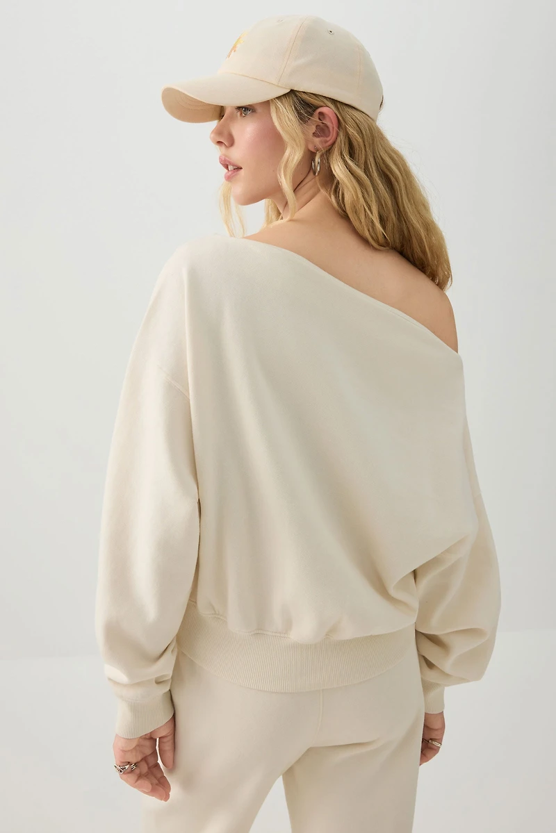 Off Shoulder Sweatshirt