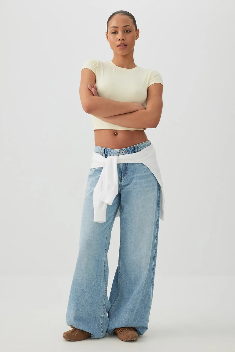 Crew Neck Crop Top