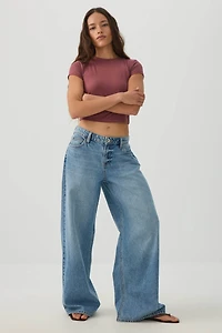 Crew Neck Crop Top