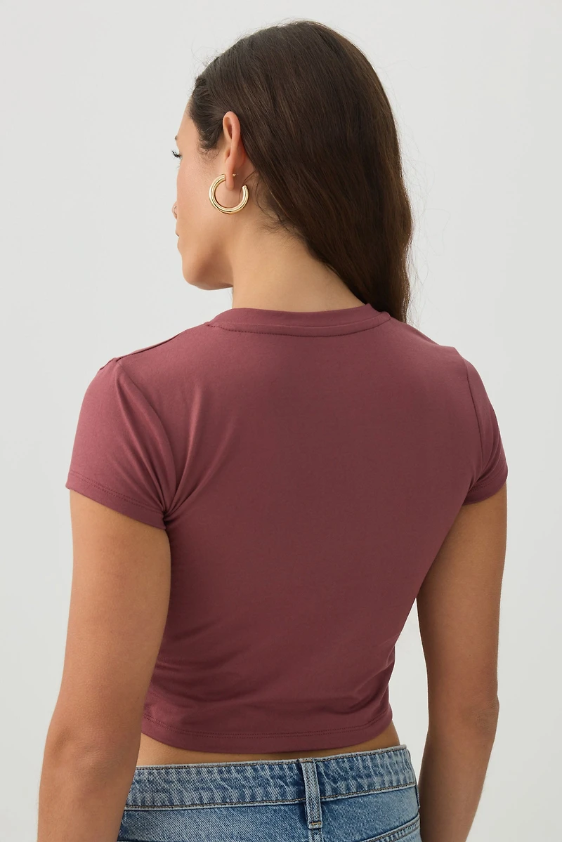 Crew Neck Crop Top