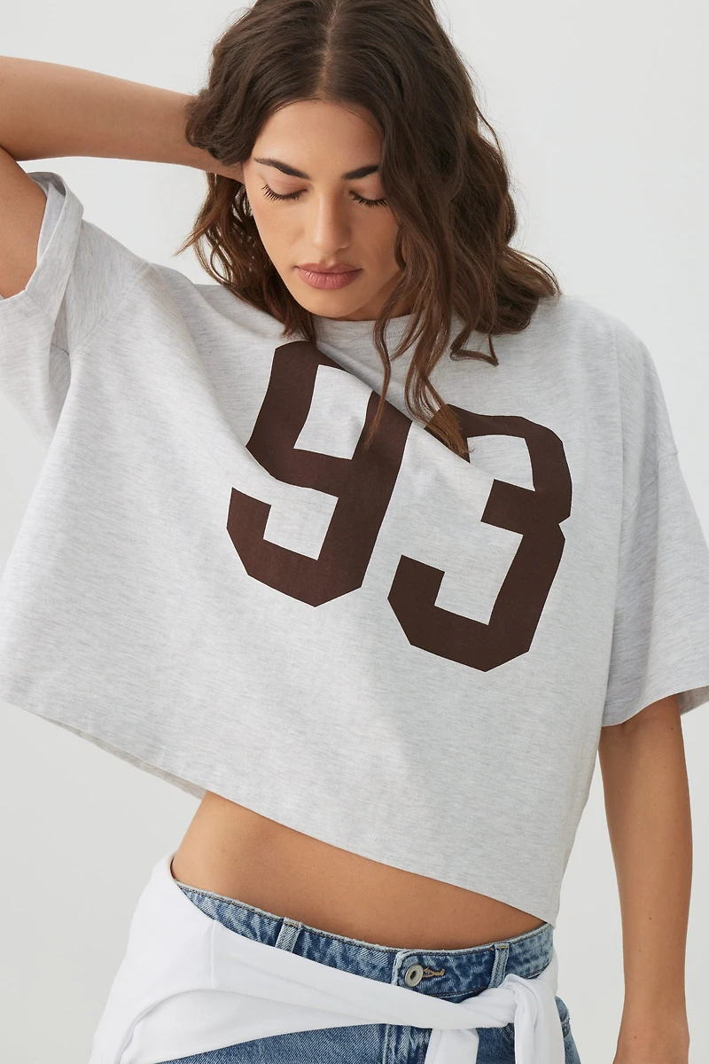 Dropped Shoulder Graphic T Shirt