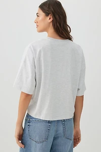 Dropped Shoulder Graphic T Shirt