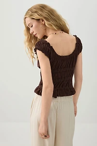 Smocked Crop Top