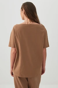 Long Oversized Off Shoulder Graphic T-shirt