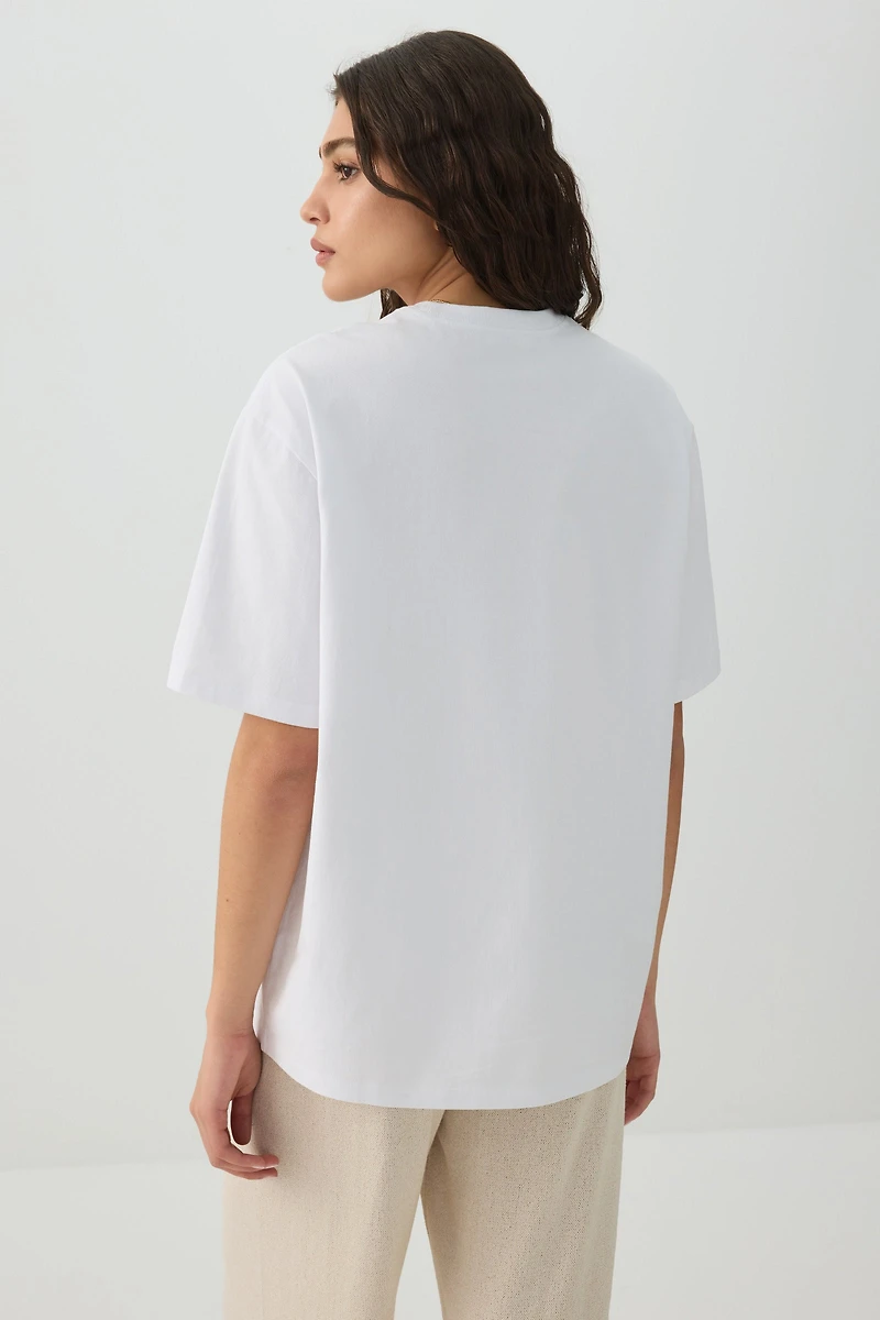 Longline Oversized Graphic T-Shirt