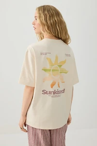 Longline Oversized Graphic T-Shirt