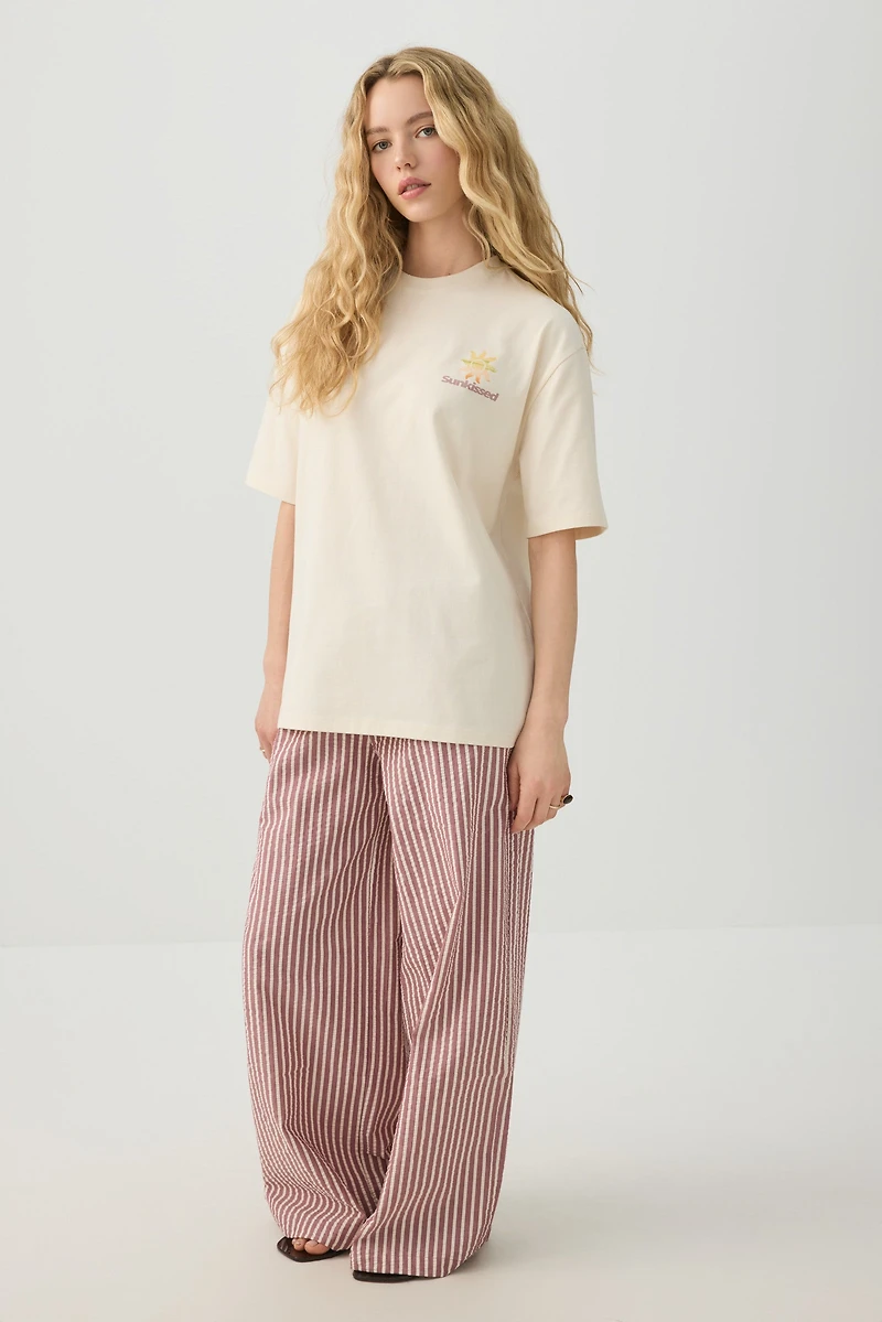 Longline Oversized Graphic T-Shirt