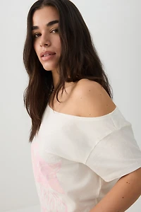 Guns 'N Roses Off-Shoulder T-Shirt