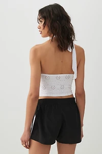 Athletic Striped Mini Shorts