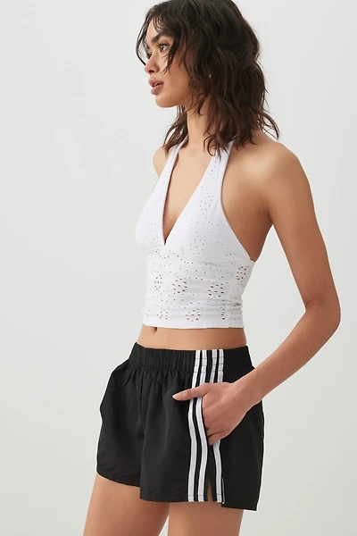 Athletic Striped Mini Shorts
