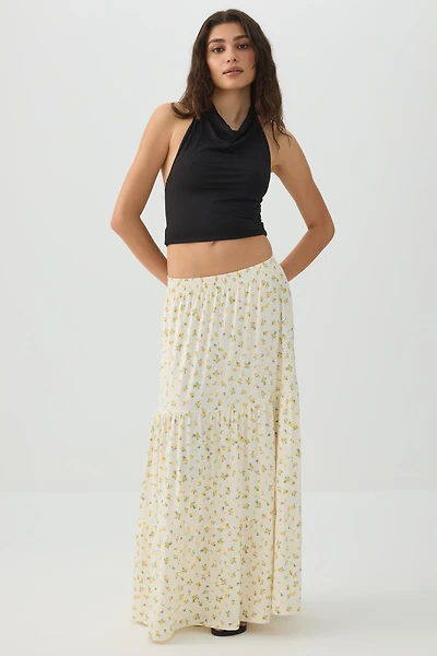 Jupe maxi étagée
