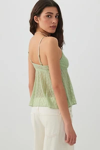 Lace Cropped Tank