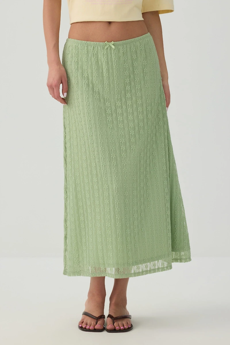 Jupe midi fluide