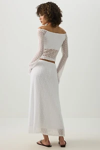 Jupe midi fluide