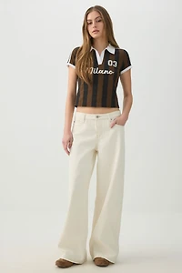 The Off-Duty Low Rise Wide Leg Jean