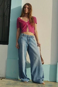 Jean large et taille basse coupe Relâche
