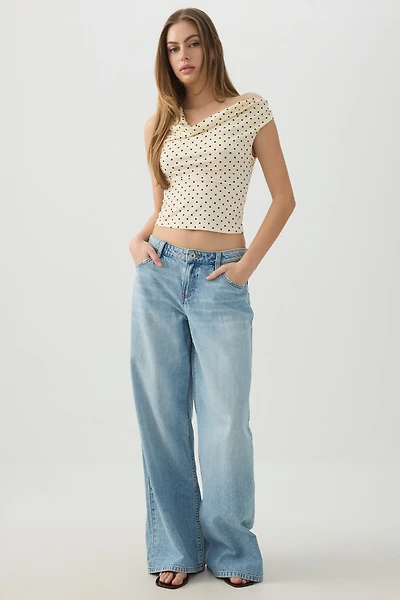 The Off-Duty Fit Low Rise Wide Leg Jean