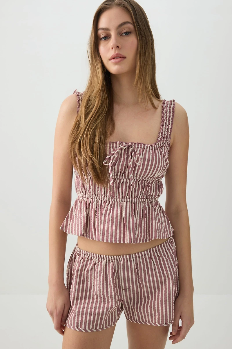 Low Rise Dolphin Hem Shorts