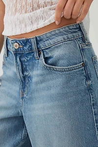 Denim Mid Rise Culottes