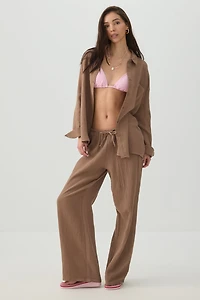 Gauze Button Up Shirt