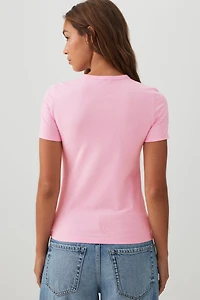 Basic Fitted Short Sleeve T-Shirt