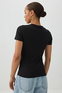 Basic Fitted Short Sleeve T-Shirt