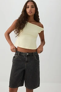 Low Rise Denim Jorts