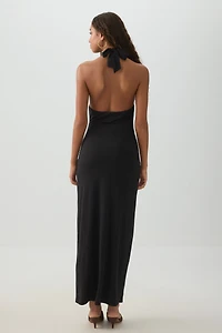 Robe maxi col bénitier