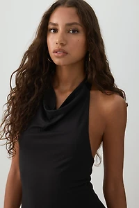 Cowl Neck Maxi Dress