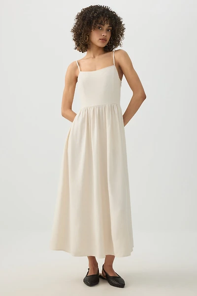 Linen Midi Dress